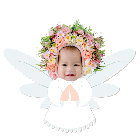  Chibi bé gái thiên thần - mẫu 1 