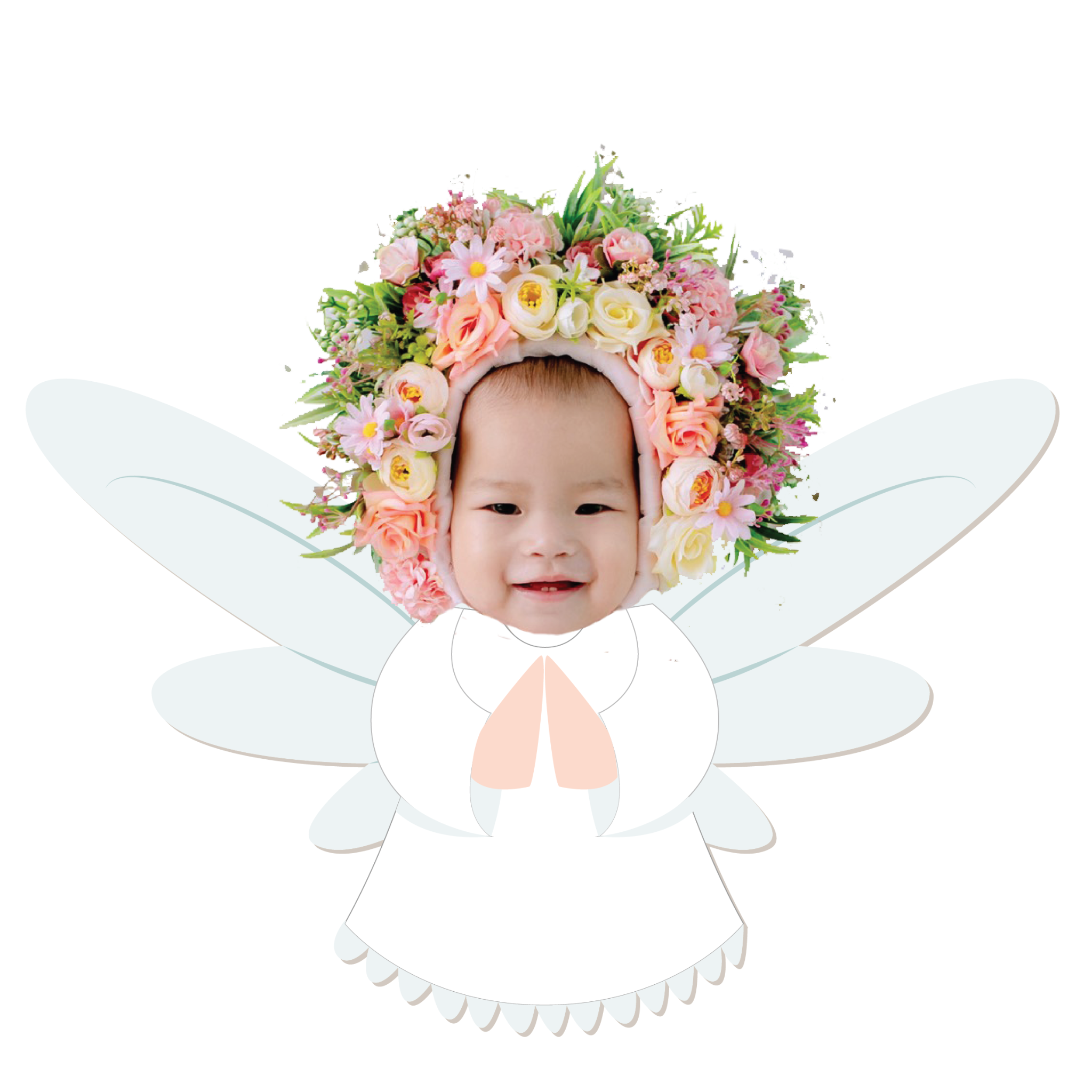 Chibi bé gái thiên thần - mẫu 1
