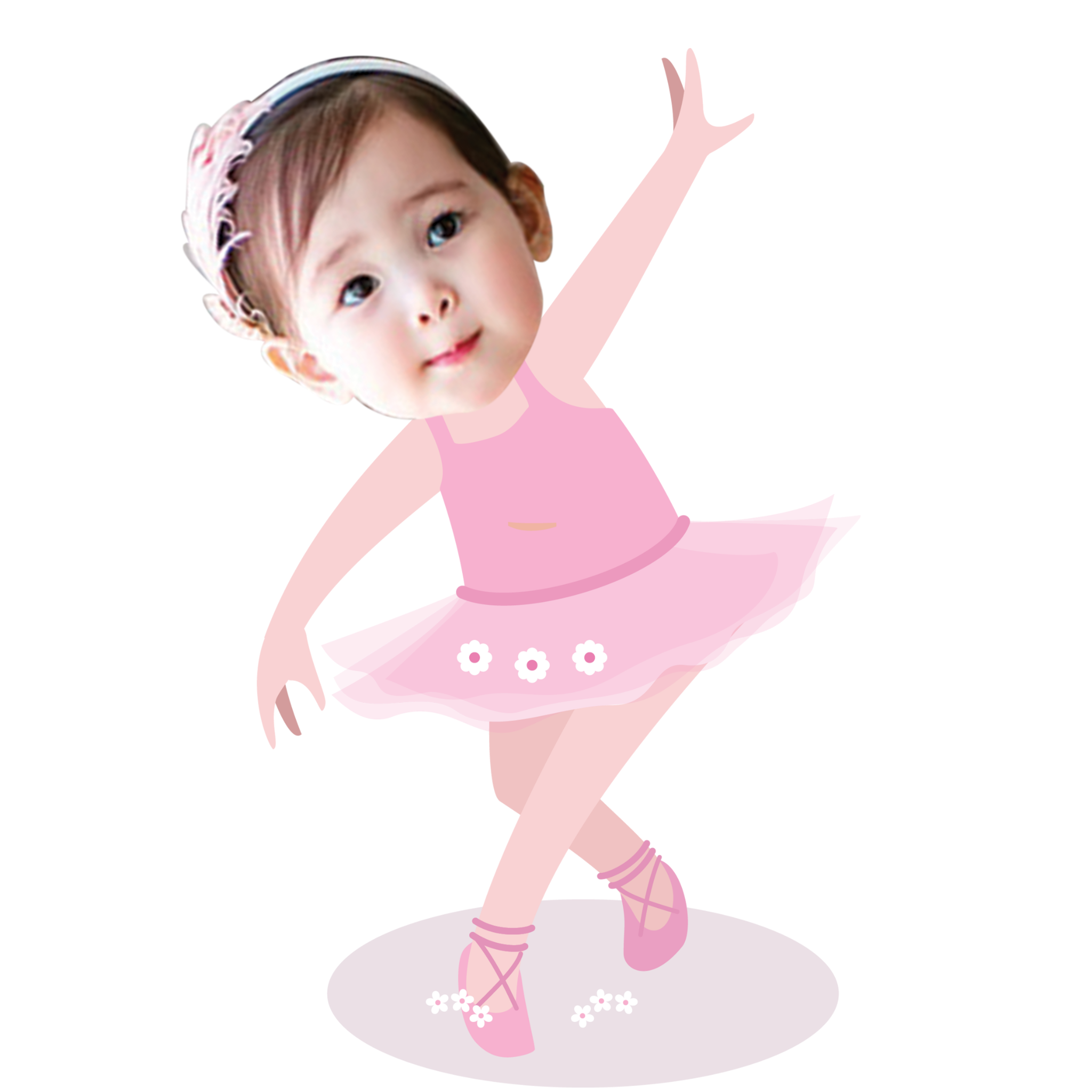 Chibi bé múa ballet - mẫu 1