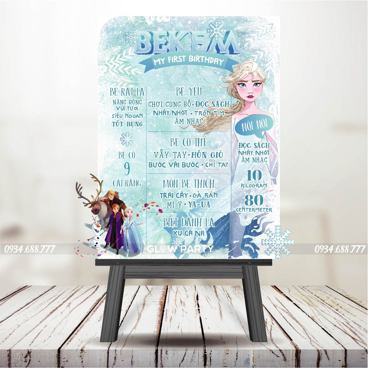 Bảng thông tin của bé - Elsa 1