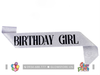 Băng đeo Sash lấp lánh - Birthday Girl - Nhiều màu
