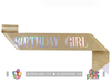 Băng đeo Sash lấp lánh - Birthday Girl - Nhiều màu