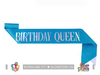 Băng đeo Sash lấp lánh - Birthday Queen - Nhiều màu