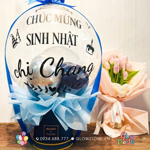 Hộp quà bong bóng kéo tiền mẫu 07