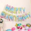 Bóng nhôm bộ chữ Happy Birthday - Gradient