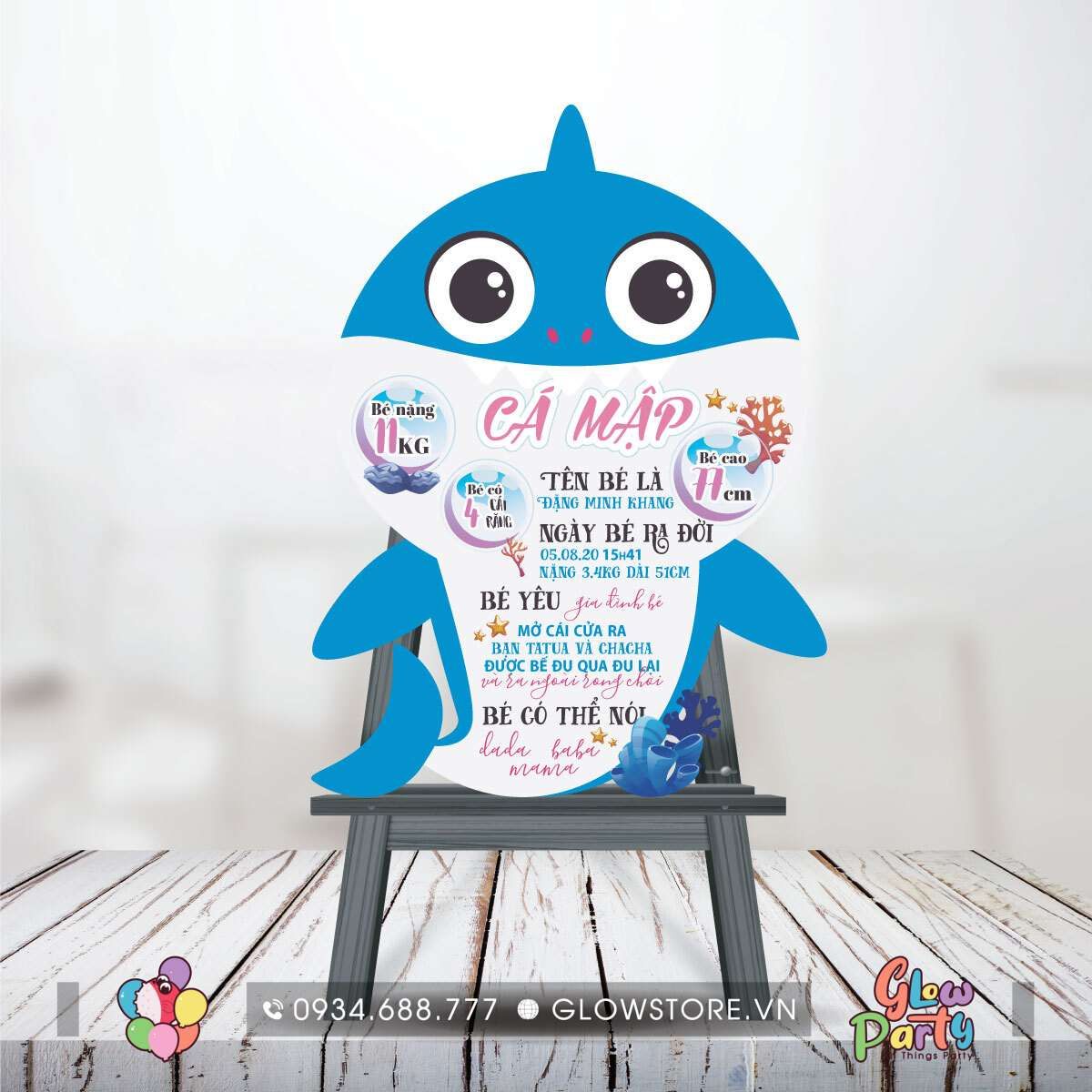 Bảng thông tin của bé - Baby Shark