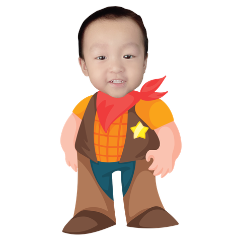  Chibi Cao Bồi Viễn Tây - mẫu 2 