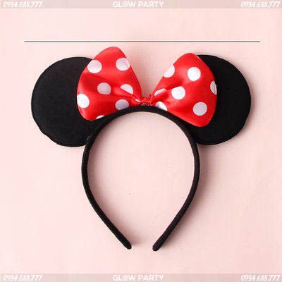  Băng Đô Cài Đầu Happy Birthday Mickey/Minnie 