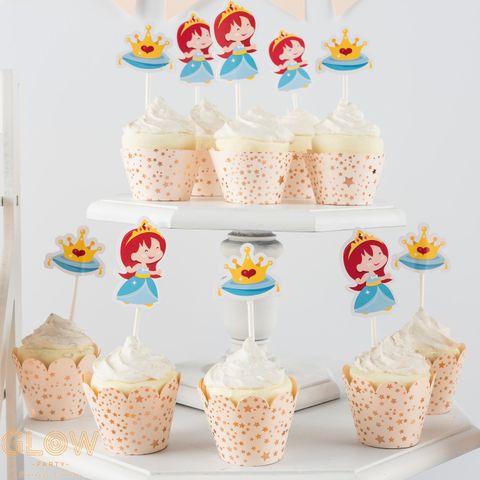  Quấn bánh Cupcake - Vàng Đồng ép kim 