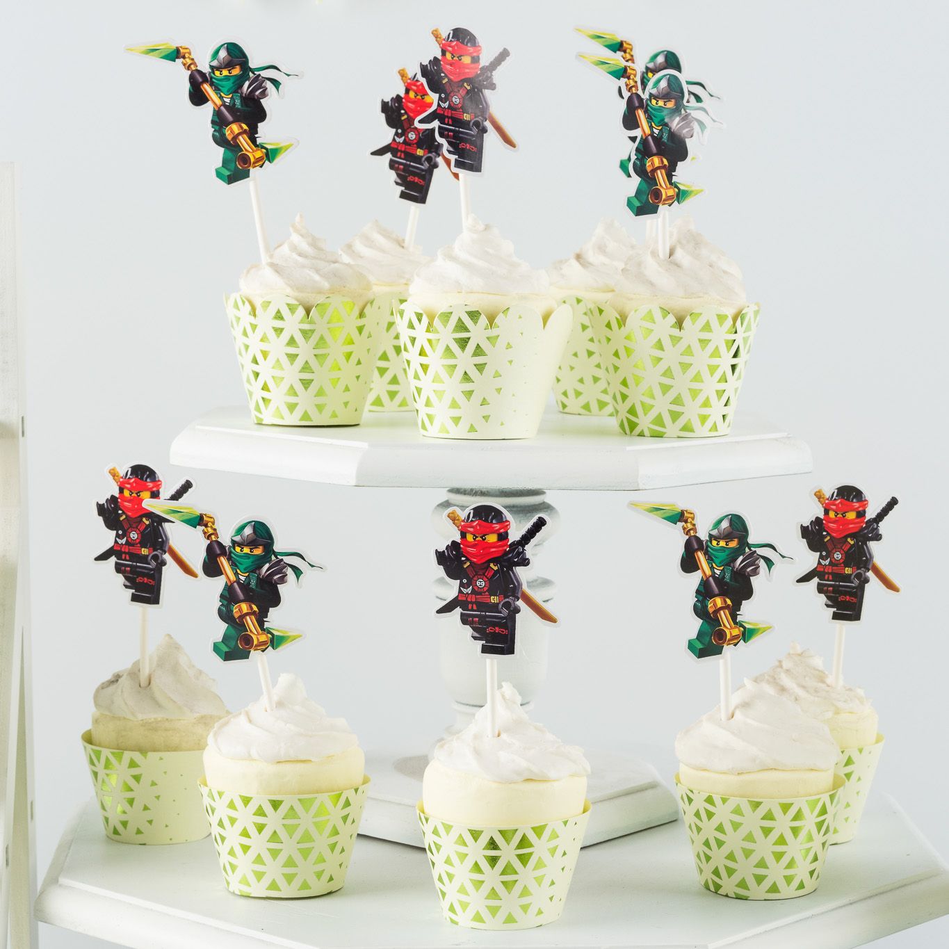 Que cắm Bánh Cupcake - Ninja Go (set 10)