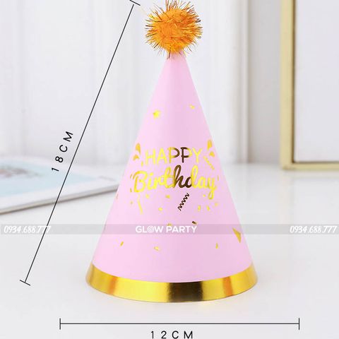  Nón sinh nhật mini Pom Pom 