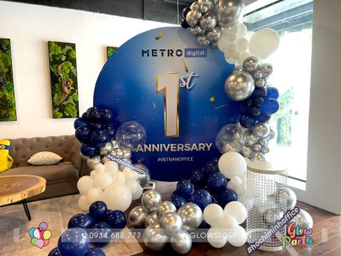 Update 177 - feedback trang trí event Metro digital 1st anniversary 