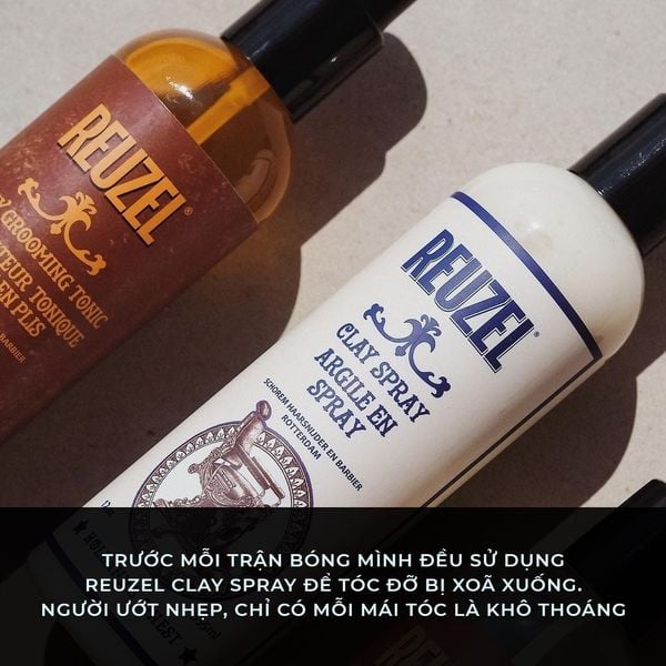 Sáp vuốt tóc Reuzel Clay Spray