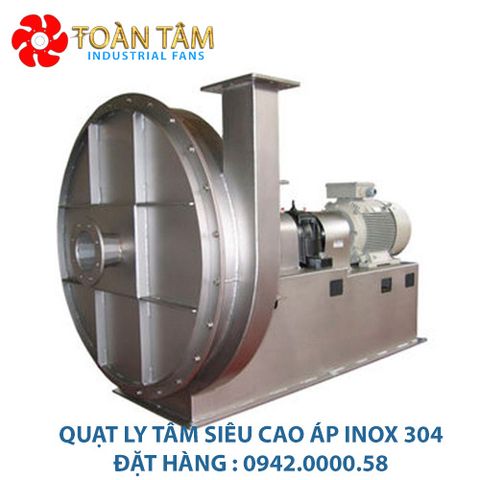  Quạt ly tâm inox 304 siêu cao áp chống rỉ sắt môi trường mặn 