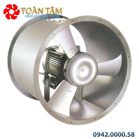 Quạt thông gió tròn inox hút mùi axit QTG-INOX