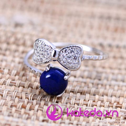 Nhẫn Nơ Đá Lapis Lazuli KATEDA