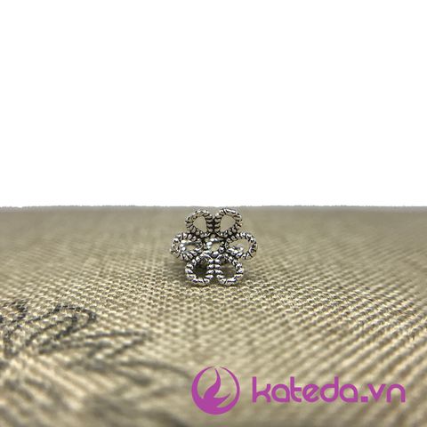 Charm Hoa Bạc Thái Số 17 Size 8mm KATEDA