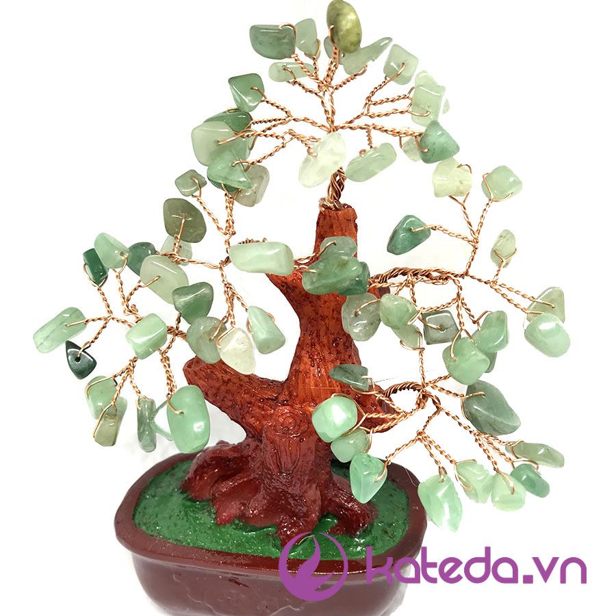 Cây Bonsai Đá Thạch Anh Xanh Aventurine KATEDA