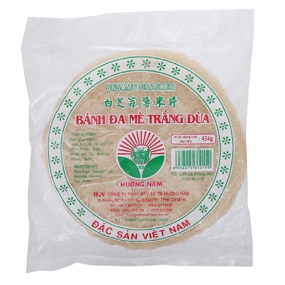  BÁNH ĐA MÈ TRẮNG DỪA 454G 