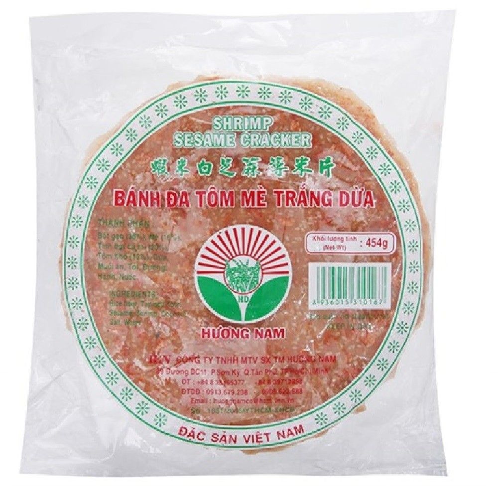  BÁNH ĐA TÔM MÈ TRẮNG DỪA 454G 