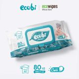  KHĂN ƯỚT ECOBI 80 TỜ - KHÔNG MÙI 