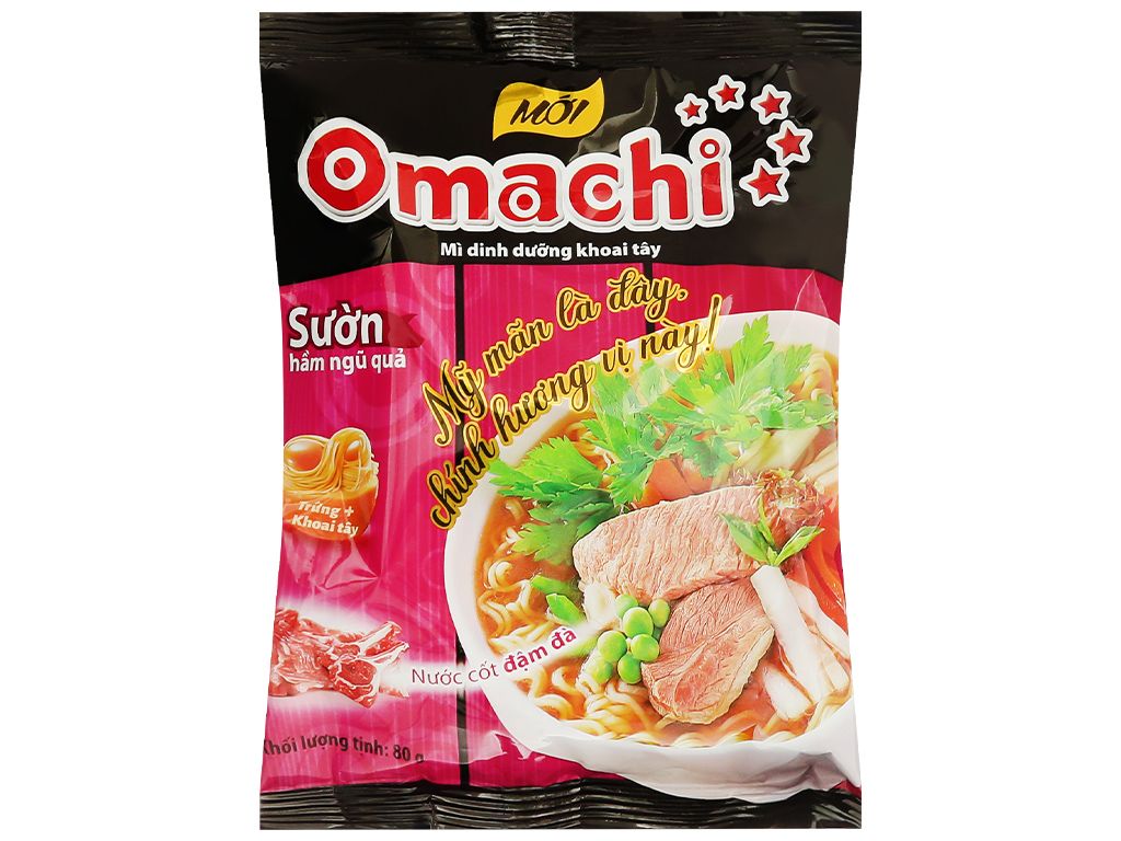  MÌ DD KHOAI TÂY OMACHI SƯỜN HẦM NGŨ QUẢ GÓI 80GR 