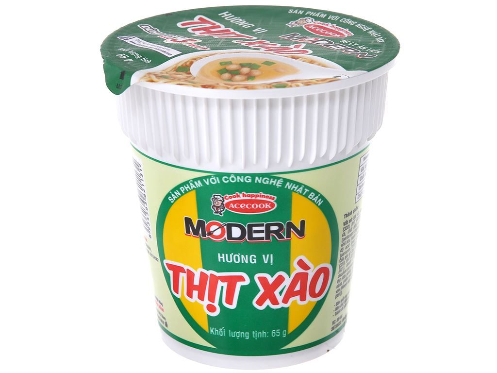  MÌ LY MODERN THỊT XÀO 65G 