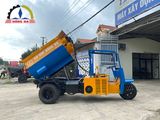 Máy trộn bê tông tự hành bồn ngang 12 bao ba bánh Hồng Hà