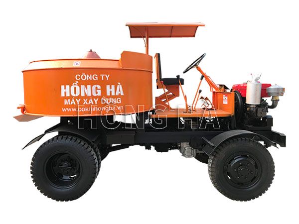 Máy trộn bê tông tự hành Hồng Hà 1m3