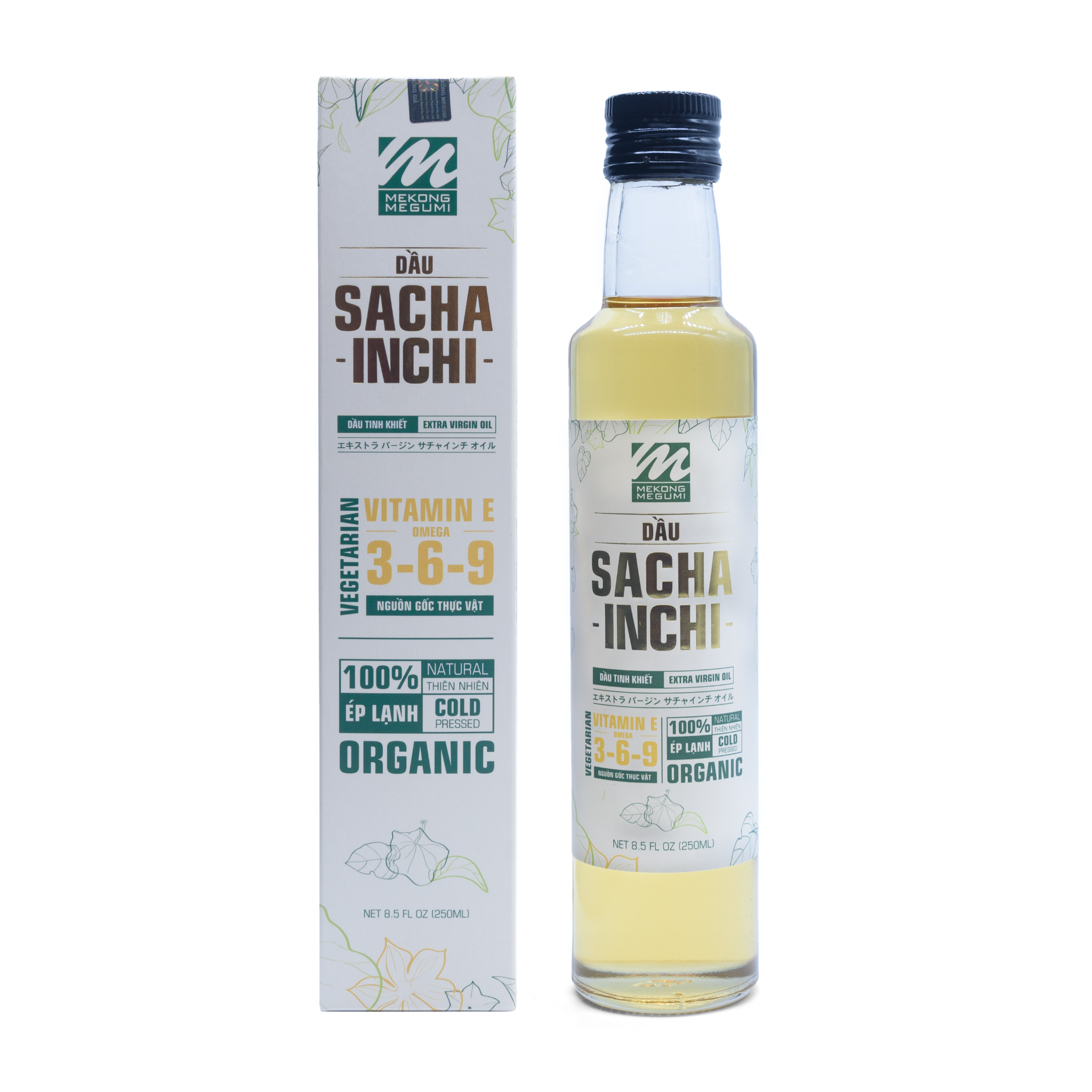 Dầu Sacha Inchi tinh khiết (250ml) - Chứa 46% Omega 3