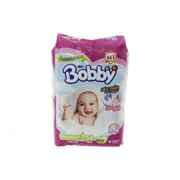 Miếng lót Bobby Newborn 1 56 miếng (bé dưới 1 tháng tuổi)