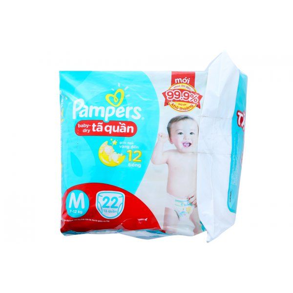 Tã quần Pampers size M 22 miếng (bé 7-12kg)