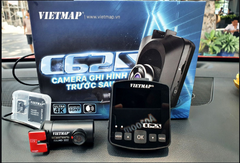 Camera hành trình gắn kính VIETMAP C62S ghi hình trước sau ,cảnh báo tốc độ , kết nối wifi  giá rẻ nhất