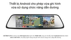 Camera hành trình ô tô Gương 4G VIETMAP G79 kiêm dẫn đường chính xác giá rẻ nhất