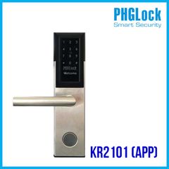 Khóa cửa thông minh PHGLook KR2101 có APP  mở bằng thẻ cảm ứng,mã số, chìa cơ,... cho căn hộ,văn phòng,chung cư
