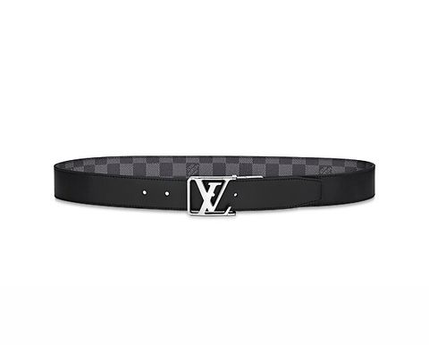  Belt Louis Vuitton City Reversible Damier đen ghi 