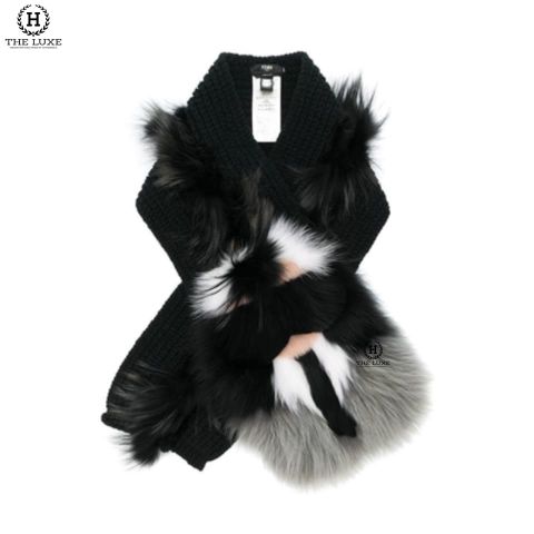  Khăn Len Fendi Karlito Black 