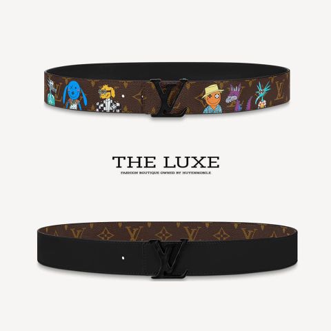  Belt Louis Vuitton Zoom Mono Nâu Vàng 