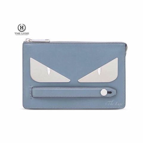  Clutch Fendi Xanh Ghi Đá 