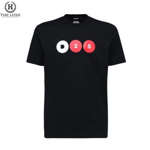  Áo Tshirt Dsquared2 Đen Logo Tag Ngực D25 