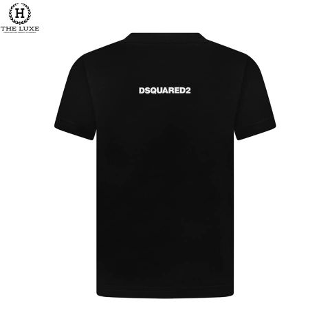  Áo Tshirt Dsquared2 Đen Logo Tag Ngực D25 