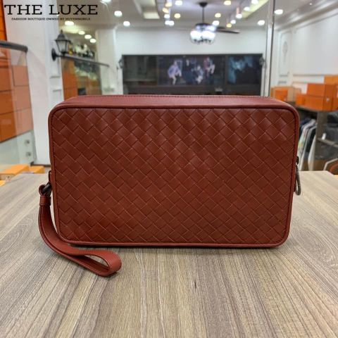  Clutch BOTTEGA Đỏ Boxdeaux 2 Zippy 