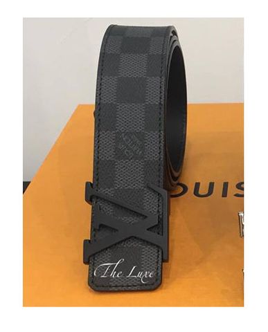  Belt Louis Vuitton intaials Graphite Damier 