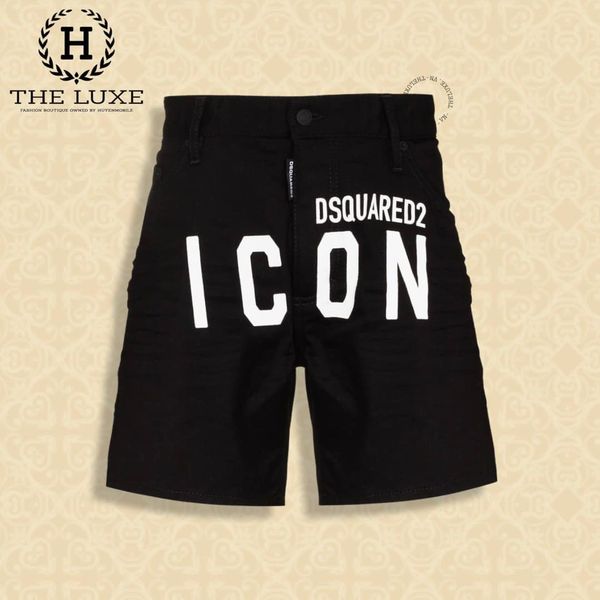 Quần short đùi Dsquared2 đen