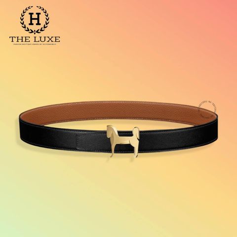  Belt Hermes Panache belt buckle & reversible leather strap 32mm 