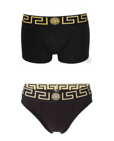  Underwear Versace Đen Cạp Họa Tiết Vàng 