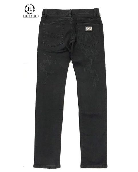 Jeans Dolce&Gabbana Đen Tag Bạc 14 Stretch