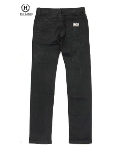  Jeans Dolce&Gabbana Đen Tag Bạc 14 Stretch 