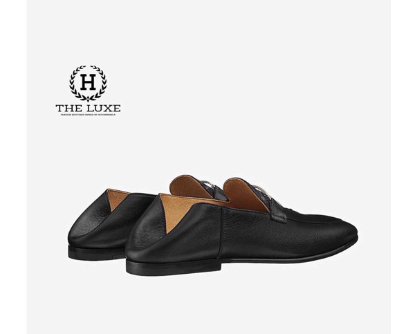 Loafer Hermes Tenor đen – TheLuxe