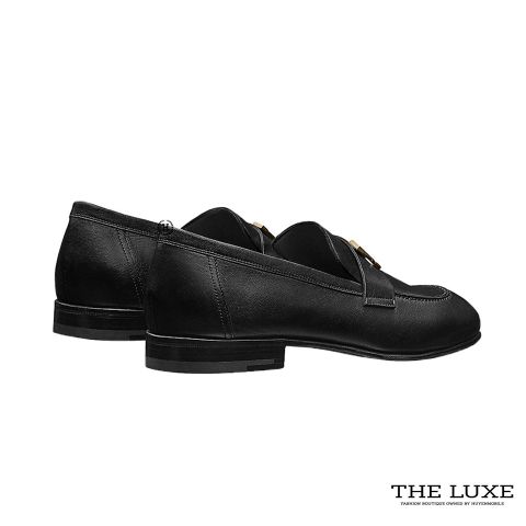  Loafer Hermes Paris Logo Vàng 